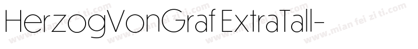 HerzogVonGraf ExtraTall字体转换